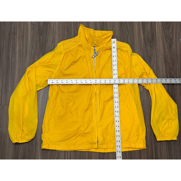 Vintage Weather Tamer Yellow Windbreaker Jacket 80's - Women's Size M - Picture 7 of 10
